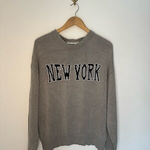 Gray New York Sweater